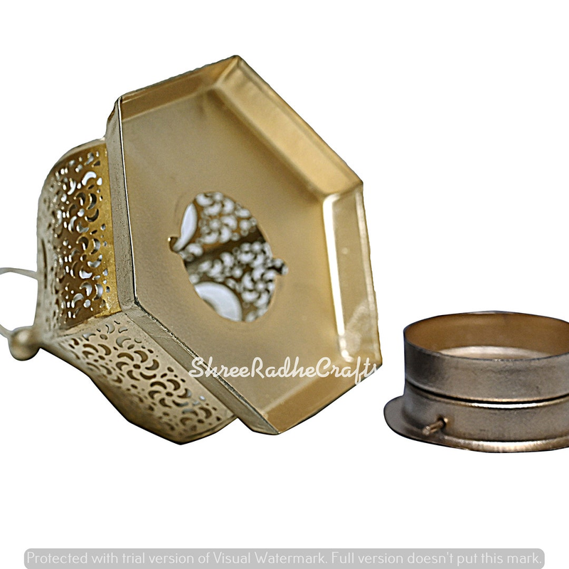 Vintage Antique Moroccan Lantern Iron Mix Light Pendant Ceiling Light Fixture Hanging Oriental Home Decor For Candle Lanterns Outdoor Garden